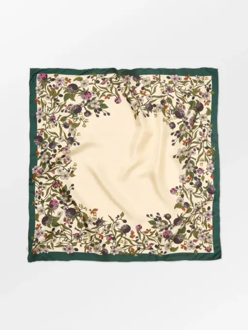 Becksøndergaard - Autumn Blackberry Sia Scarf, Birch White - Image 4