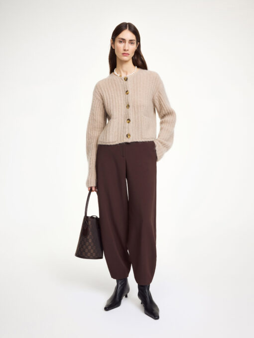 By Malene Birger - Cierrou rib cardigan, Cobblestone - Billede 4