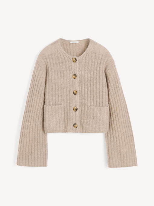 By Malene Birger - Cierrou rib cardigan, Cobblestone - Billede 5