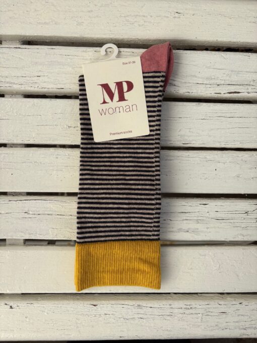 MP Denmark – Gerda Long Socks, Navy - Billede 2