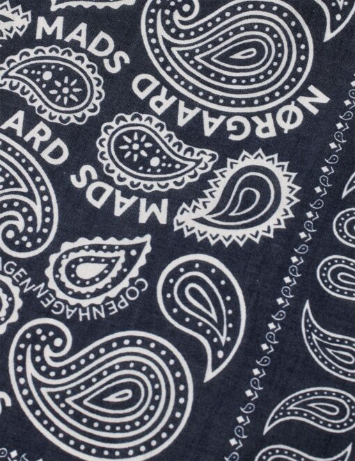 Mads Nørgaard – Soft Cotton Paisley Scarf, Parisian Night - Billede 2