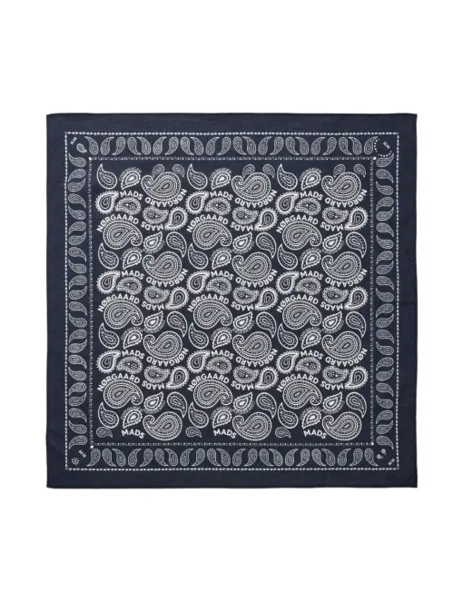 Mads Nørgaard – Soft Cotton Paisley Scarf, Parisian Night - Billede 3