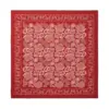 kvadratisk Soft Cotton Paisley Scarf Solid Winery – let og alsidigt accessory.