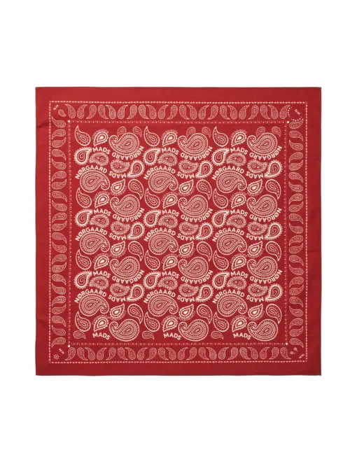 kvadratisk Soft Cotton Paisley Scarf Solid Winery – let og alsidigt accessory.