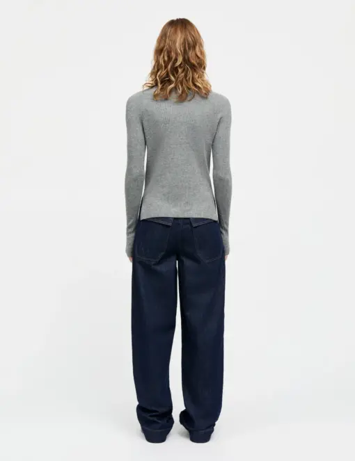 Mads Nørgaard – Fine Merino Ida Knit, Grey Melange - Billede 2
