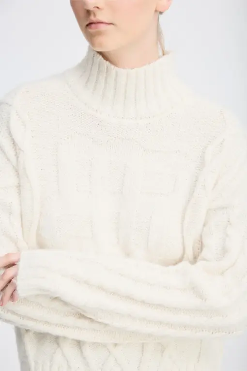 Munthe - Loganberry Knit, Ivory - Billede 5