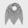 Andrea Triangle Scarf i 100% cashmere i grey melange – trekantsformet tørklæde fra Beta Studios