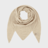 Andrea Triangle Scarf i 100% cashmere i sand melange – trekantsformet tørklæde fra Beta Studios