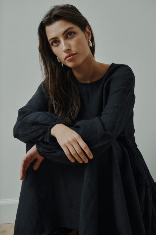 Anne-Mi - Kaya IS Dress, Washed Black - Billede 2