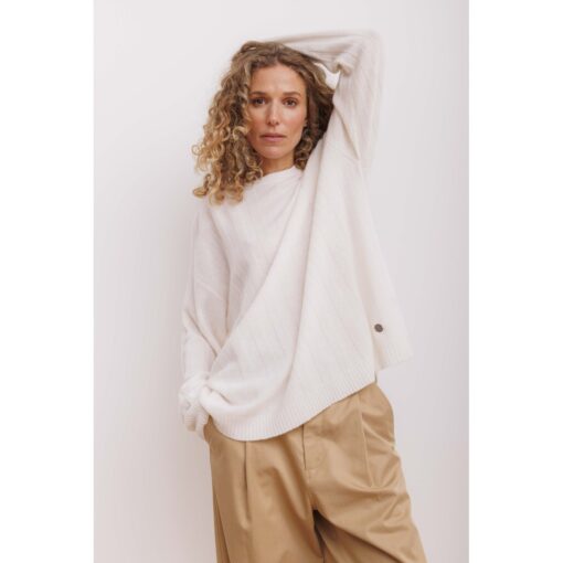 Beta Studios - Karen Oversized O-Neck, Anthracite Grey - Billede 2