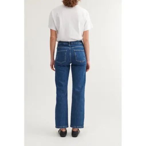 Basic Apparel – Elisa Jeans, Mid Blue - Billede 5