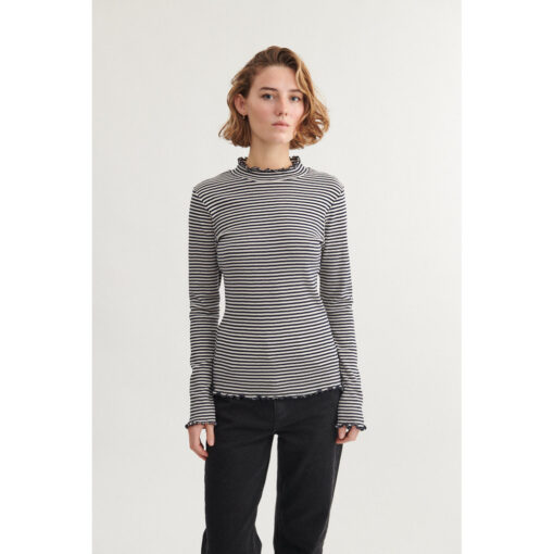 Basic Apparel – Silma High Neck, Sky captain/birch - Billede 3