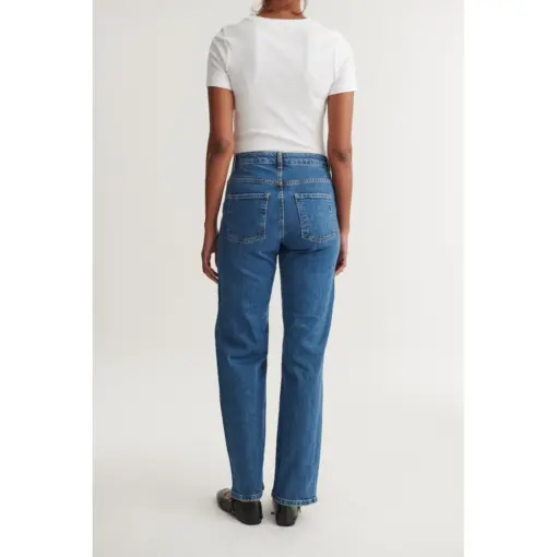 Basic Apparel – Elisa Jeans, Mid Blue - Billede 3