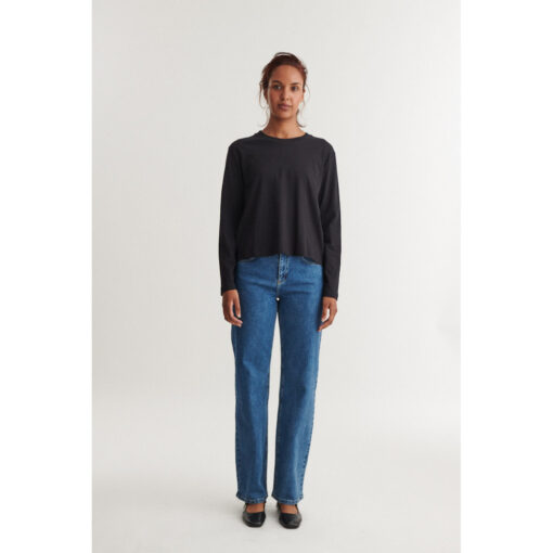 Basic Apparel – Raja LS Trøje, Black - Billede 4