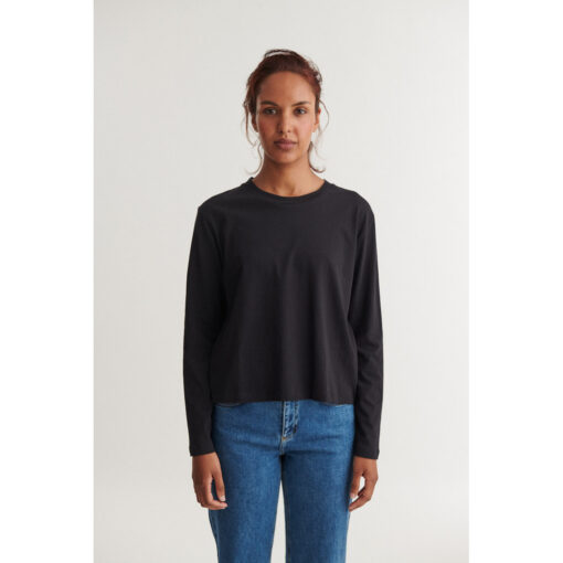 Basic Apparel – Raja LS Trøje, Black - Billede 2