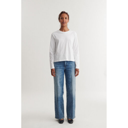 Basic Apparel – Raja LS Trøje, Hvid - Billede 2