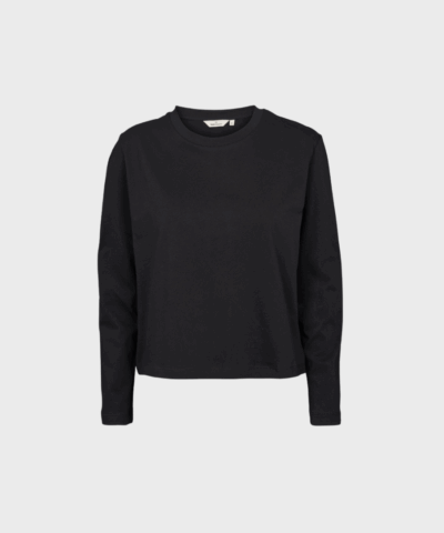 Basic Apparel – Raja LS Trøje, Black