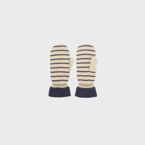 Becksöndergaard Thin Striped Mittens | Birch White – Merci-Give