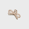 Becksöndergaard Luster Bow Hair Claw | Taupe Beige