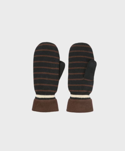 Becksöndergaard Thin Striped Mittens | Black – Merci-Give