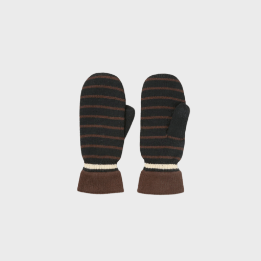 Becksöndergaard Thin Striped Mittens | Black – Merci-Give