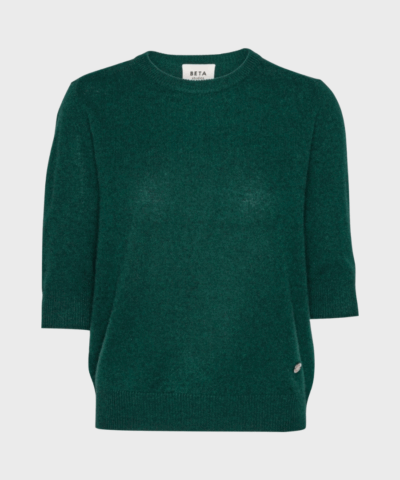 Anna Lady Sleeve cashmere sweater i farven Botanical Green – Beta Studios