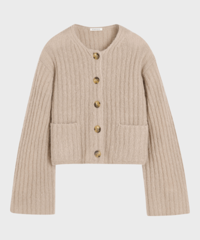 By Malene Birger - Cierrou rib cardigan, Cobblestone