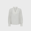 Co'Couture Shinacc V-Blouse – Off White | Elegant og alsidig bluse