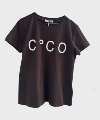 Co'couture - Coco Signature Tee, Dark Brown