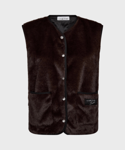 Haute L’amitié – Fur Tech Vest, Mocca