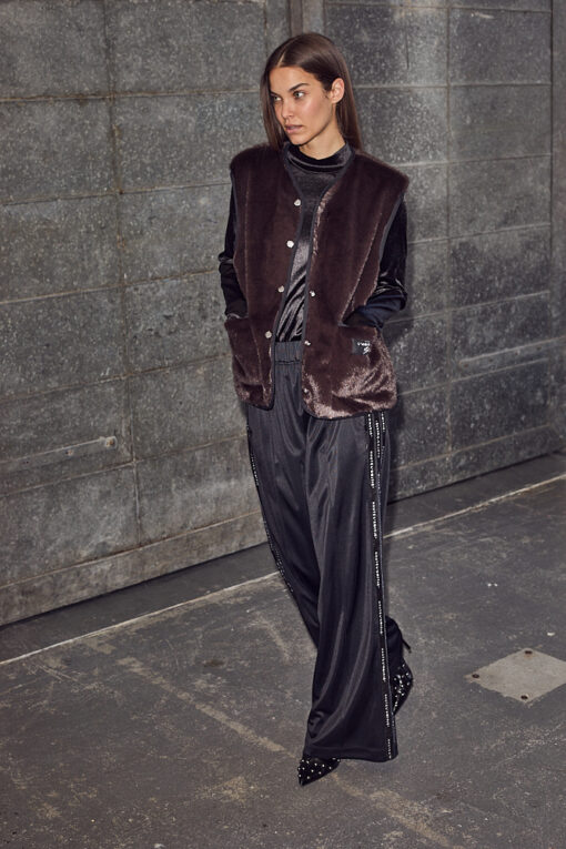 Haute L’amitié – Fur Tech Vest, Mocca - Billede 2