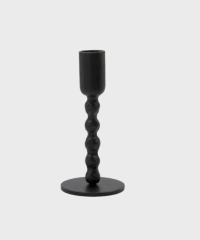 Lysestage Håndlavet Sort Jern | Elegant og etnisk design