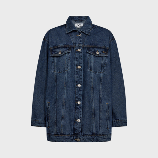 IVY Copenhagen Augusta Oversize Jacket – Wash Waterford denimjakke med brystlommer