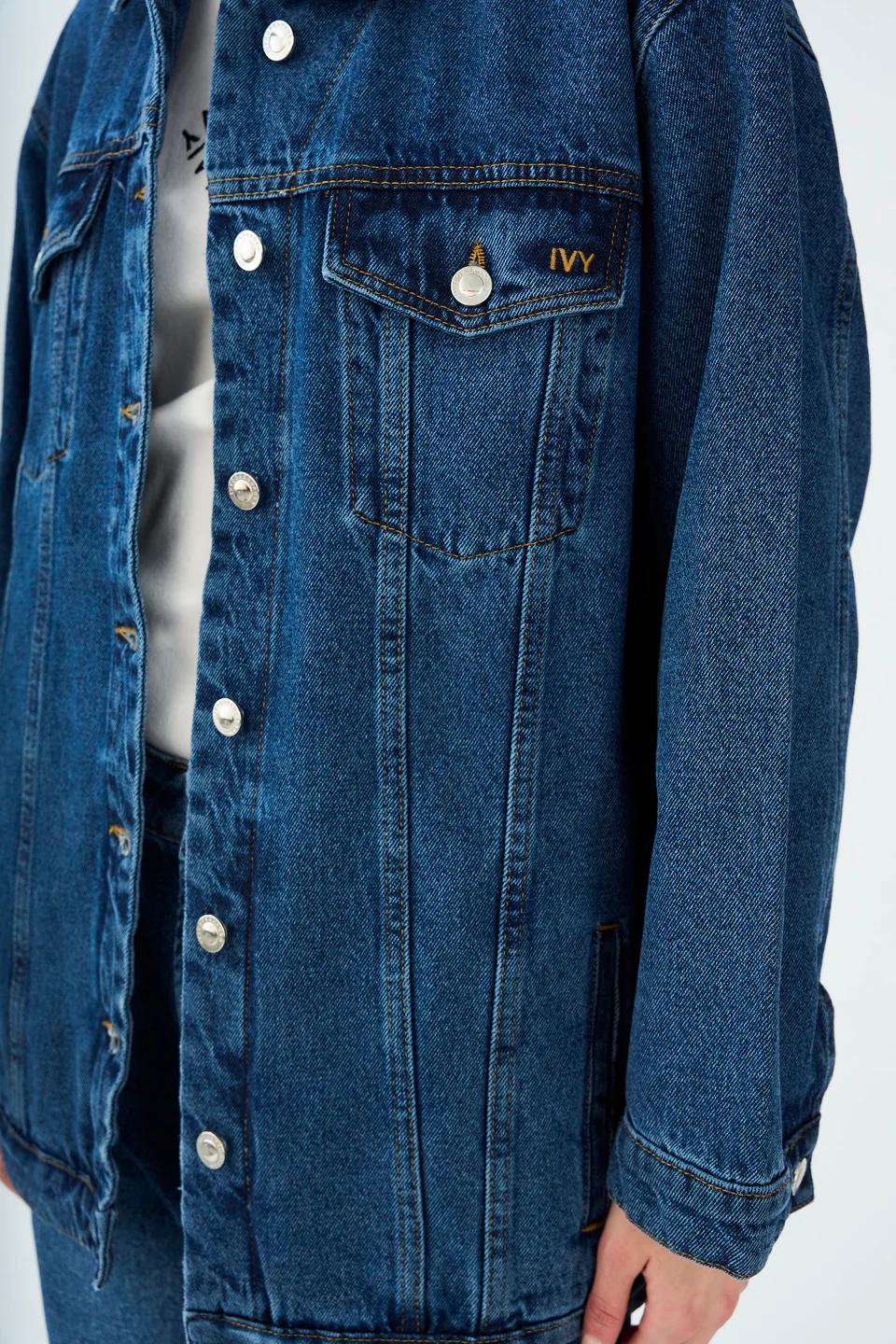 IVY - Augusta Oversize Jacket, Wash Waterford - Billede 10