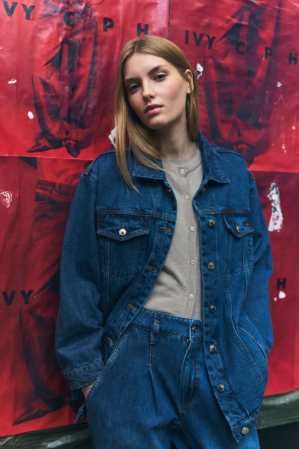 IVY - Augusta Oversize Jacket, Wash Waterford - Billede 5