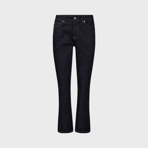 Johanna Jeans med cropped kick flare og skinny fit – mid waist denim med stretch