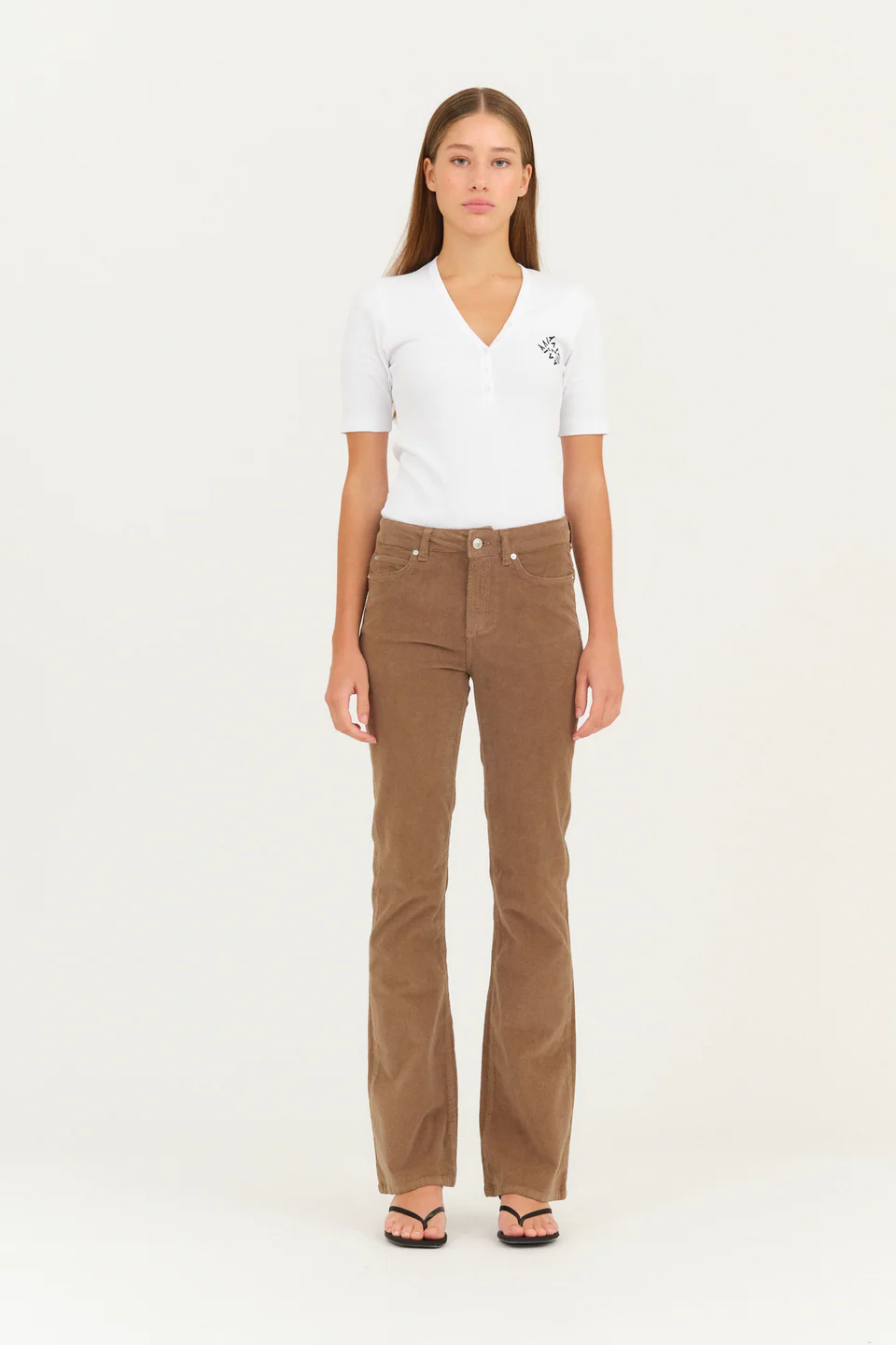 IVY - Tara Jeans Baby Cord Jeans, Cool Taupe - Billede 3