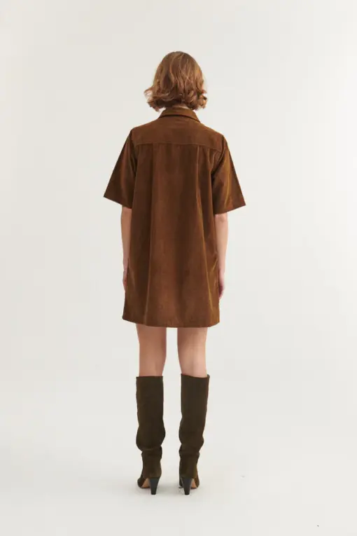 Basic Apparel - Isa Polo Dress, Desert palm - Billede 4