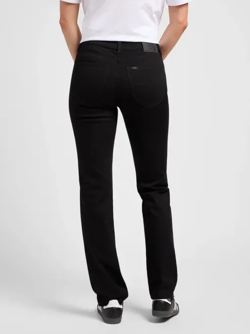 Lee – Marion Straight Jeans, Black Rinse - Billede 4