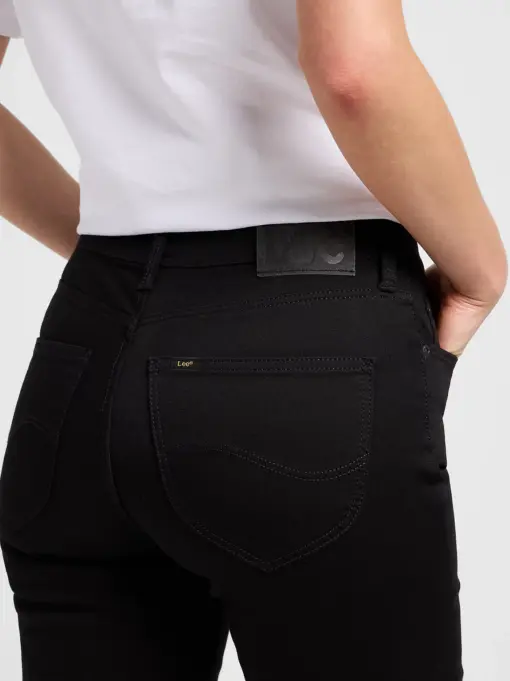 Lee – Marion Straight Jeans, Black Rinse - Billede 5