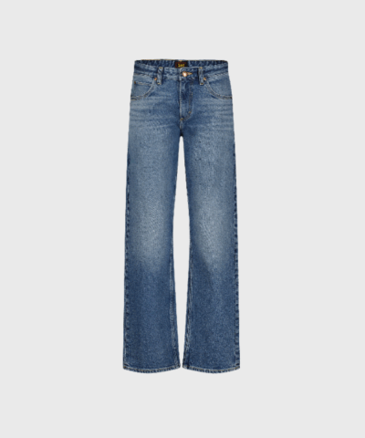 Lee Rider Classic Relaxed Jean i Eye Spy – regular fit med mid-rise talje, mørk indigo vask med highlights, bomuld/lyocell/elastan
