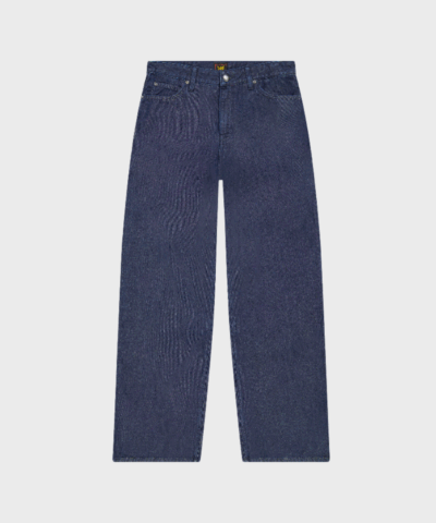 Lee Stella Wide Leg Jean i Regal Blue – høj talje, A-line vid benform i let denim af bomuld/lyocell, fem lommer og klassiske Lee-detaljer.