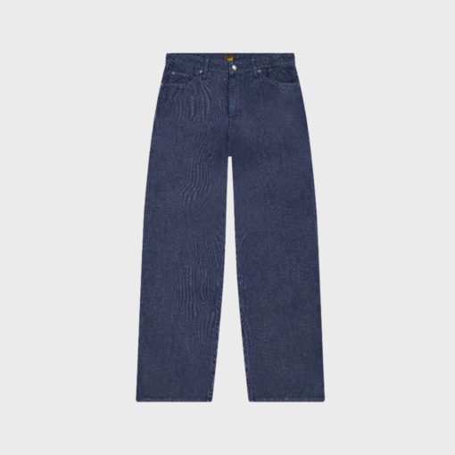 Lee Stella Wide Leg Jean i Regal Blue – høj talje, A-line vid benform i let denim af bomuld/lyocell, fem lommer og klassiske Lee-detaljer.