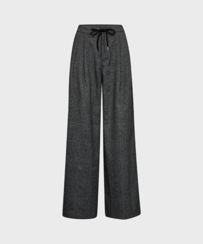 Haute L’amitié - Michelle Check Tailor Tie Pants, Grey