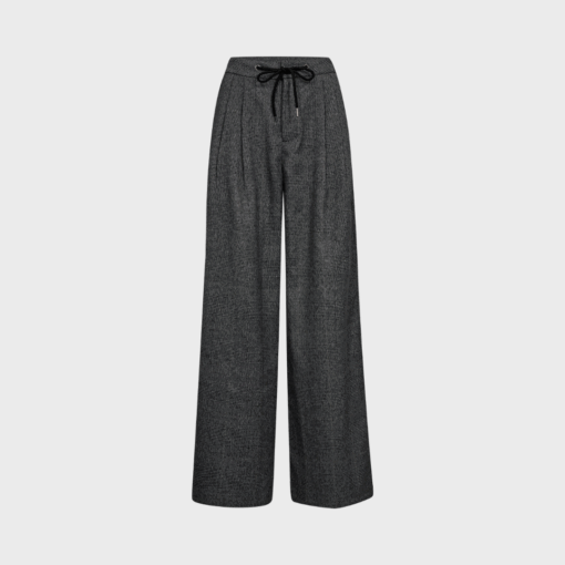 Haute L’amitié - Michelle Check Tailor Tie Pants, Grey