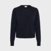 NoelaniPW Cardigan i mørk navy – lang åben strik fra Part Two