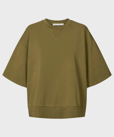 Raben Saloner – Narah Sweat Top, Dark Olive