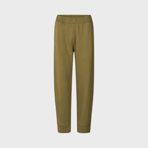 Nono sweat pants i dark olive – slugger baggy bukser i økologisk bomuld fra Rabens Saloner