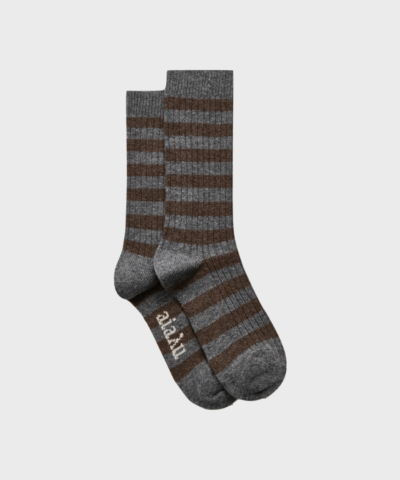 Aiayu - Striped Cashmere Sock