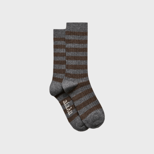 Aiayu - Striped Cashmere Sock